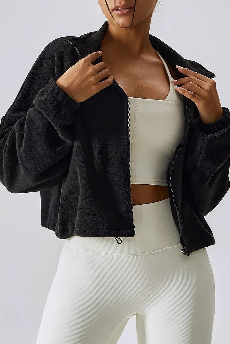 Essential Zip-Up Fleece Jacket Top Starlethics