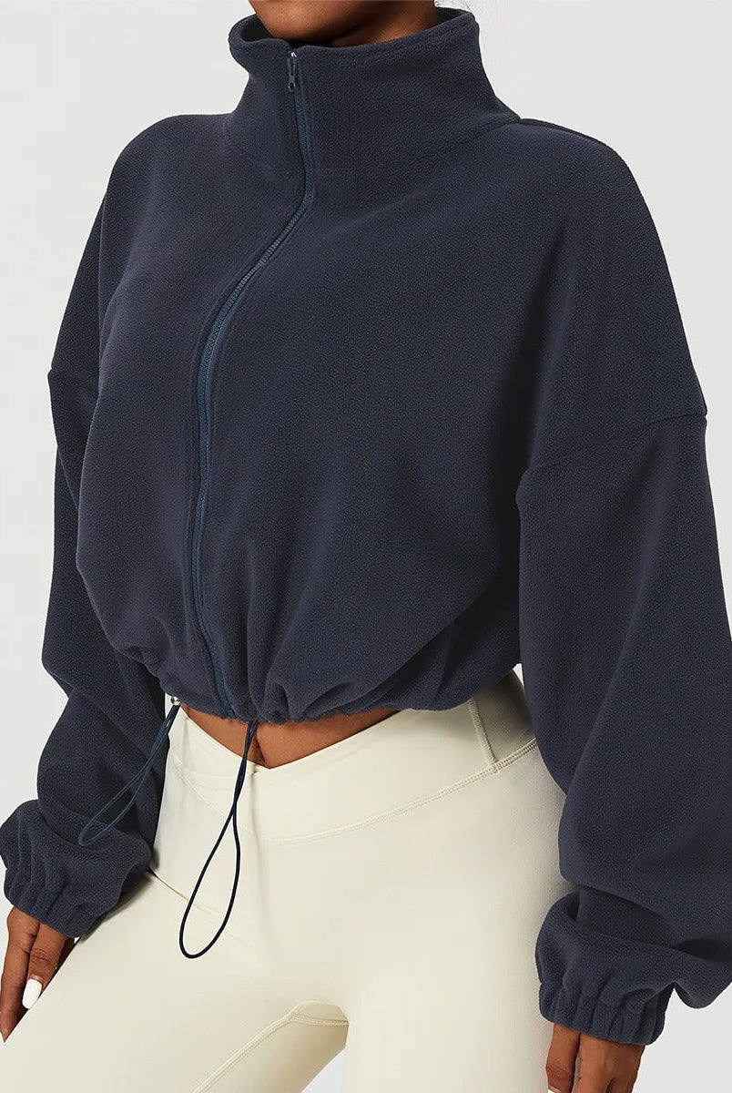 Essential Zip-Up Fleece Jacket Top Starlethics