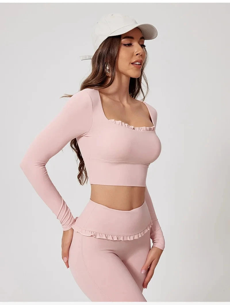 Frill Fit Long Sleeve Top Top Starlethics