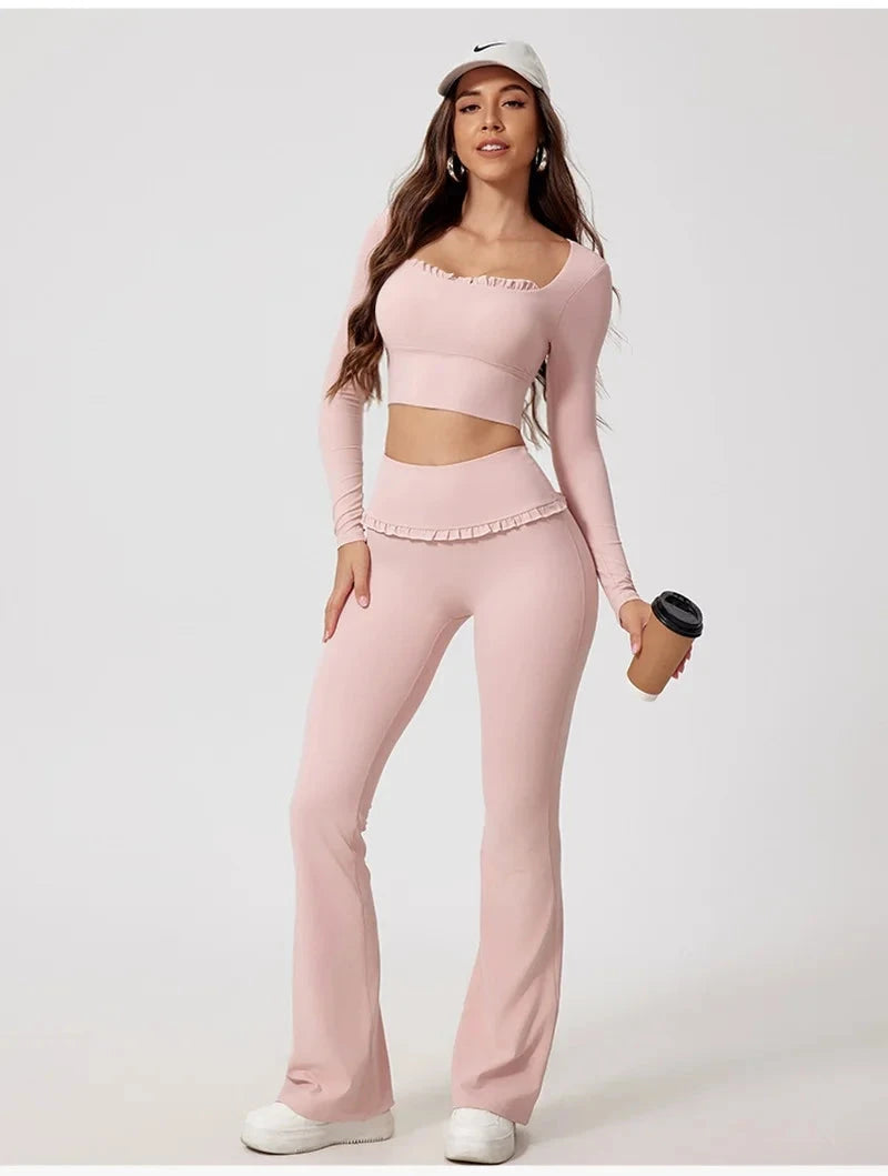 Frill Fit Long Sleeve Top Top Starlethics