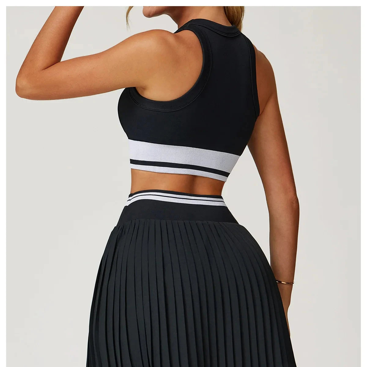 GlideStripe Sports Bra Sports Bra Starlethics Advanced Black S