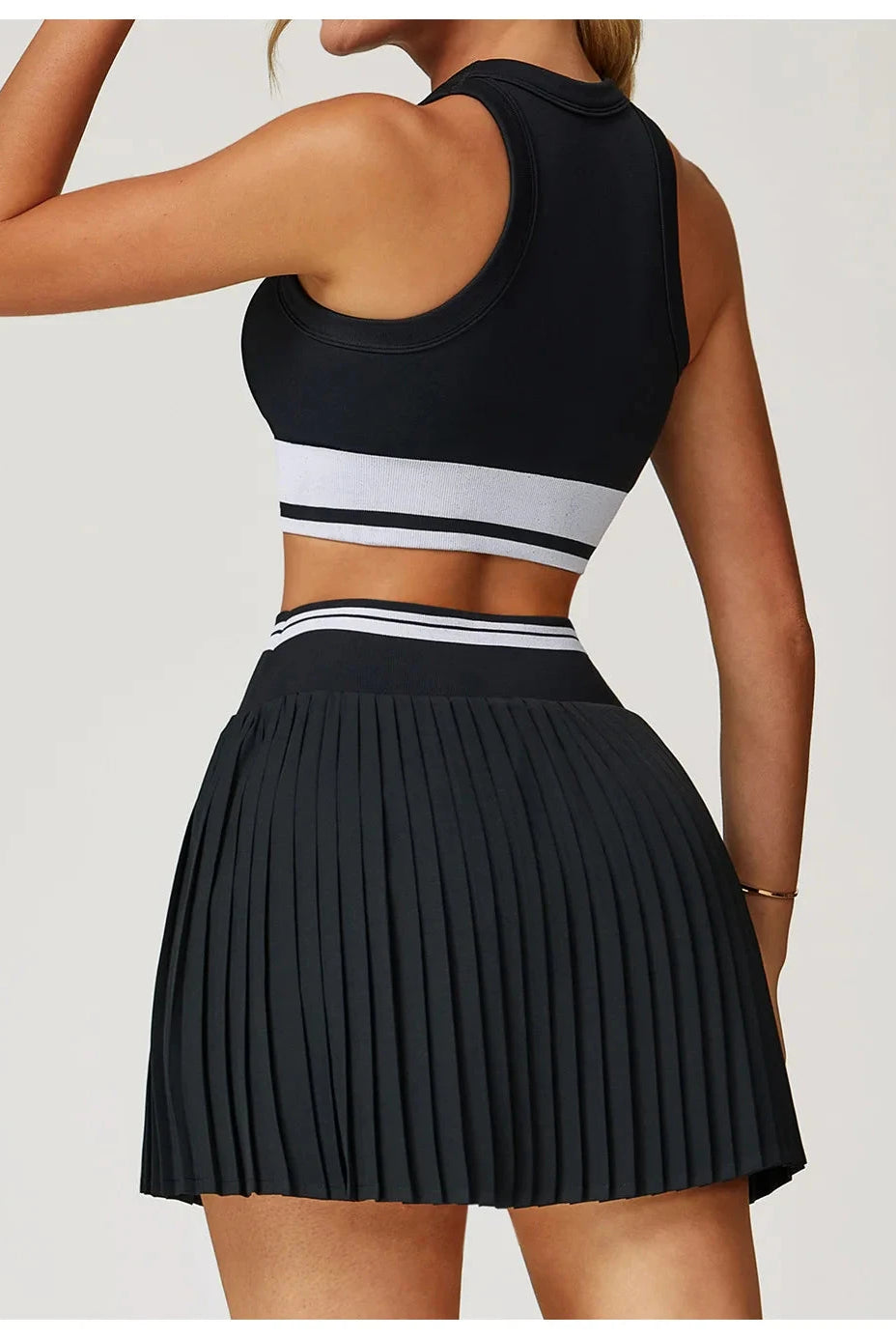 GlideStripe Sports Bra Sports Bra Starlethics Advanced Black S