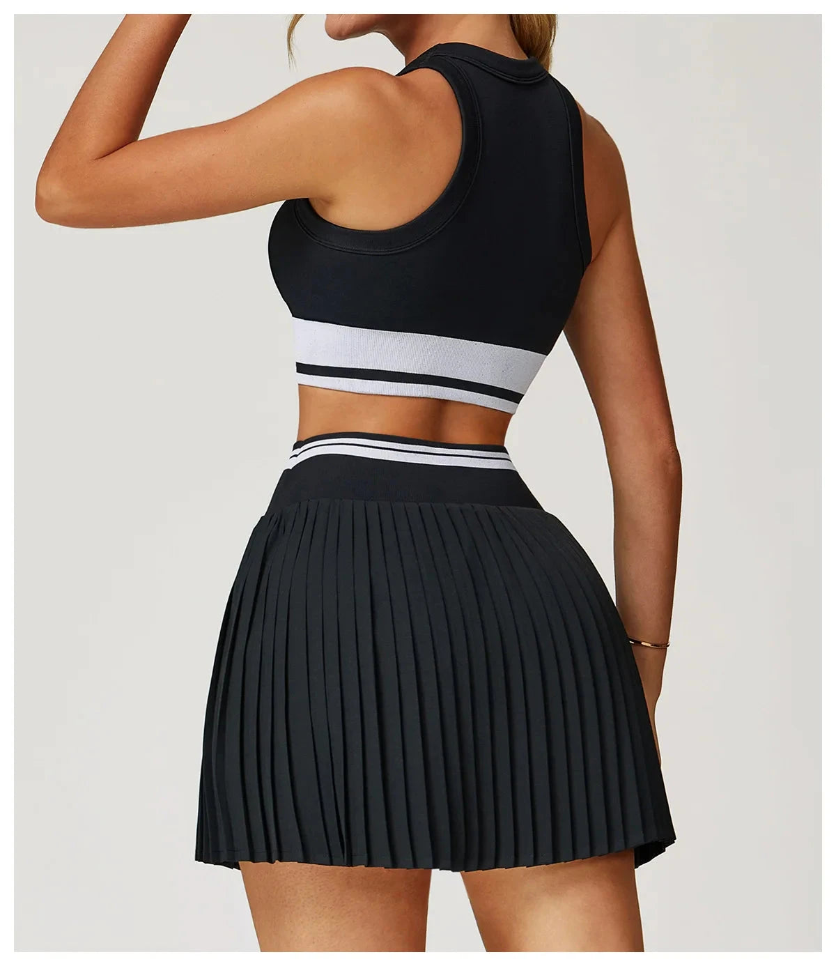 GlideStripe Sports Bra Sports Bra Starlethics Advanced Black S