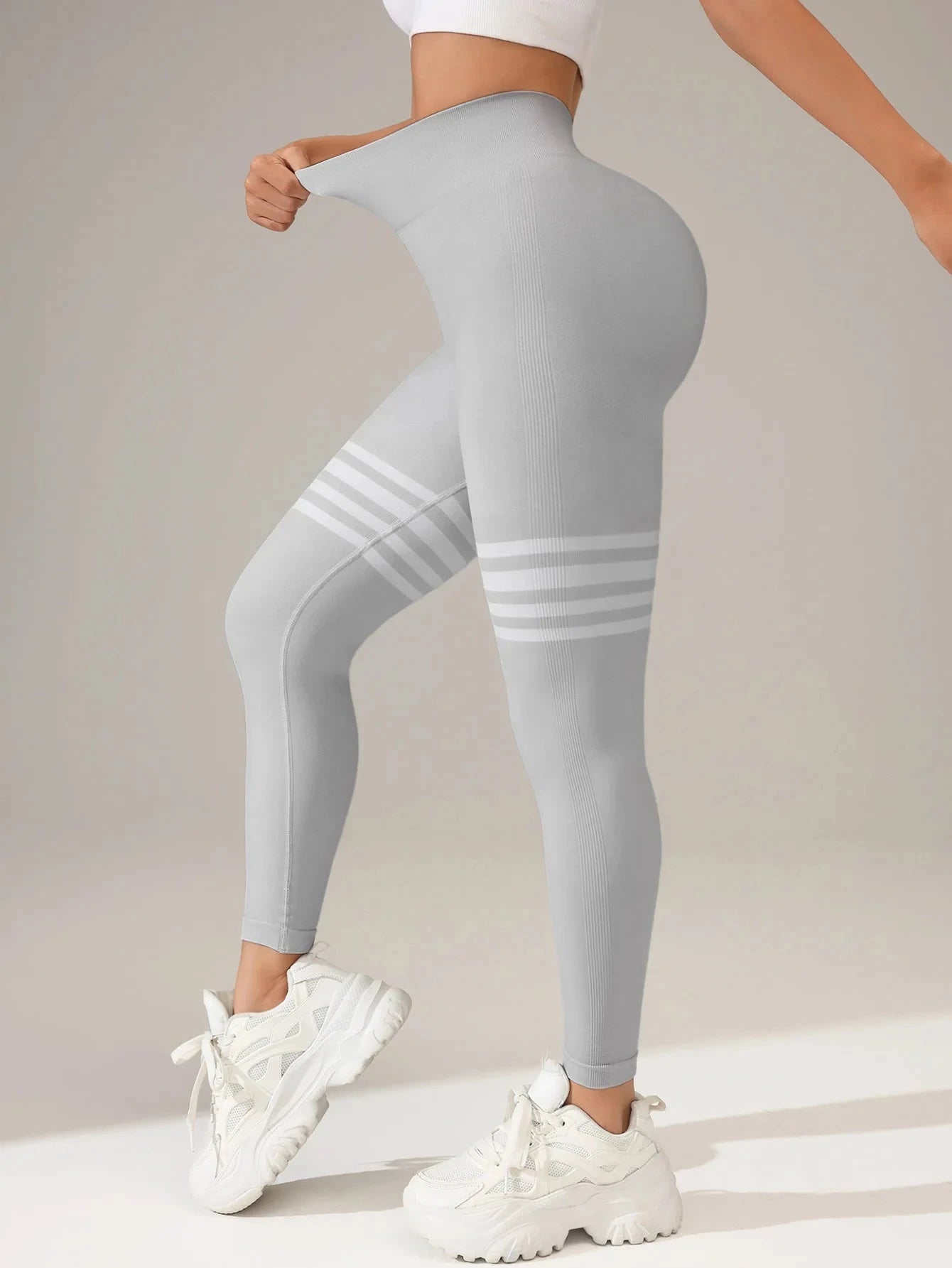 Glute Game Stripes Leggings Leggings Starlethics