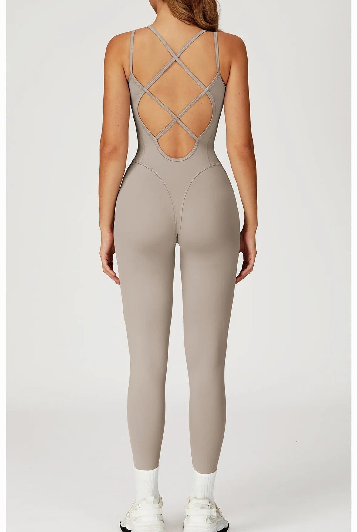 Criss Cross Back Jumpsuit Jumpsuit Starlethics