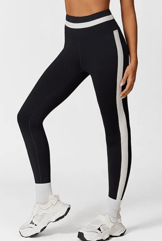Ignite Ribbed High Waist Leggings Leggings Starlethics Black S