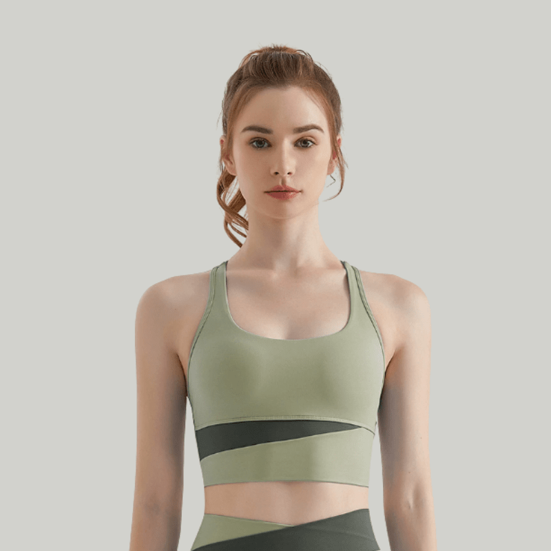 Peak Performance Two-Tone Sports Bra Sports Bras Starlethics Green S