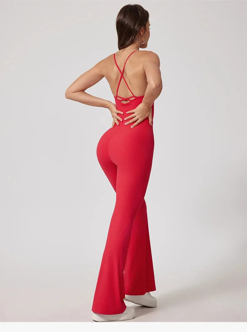 Power Play Backless Jumpsuit Jumpsuit Starlethics
