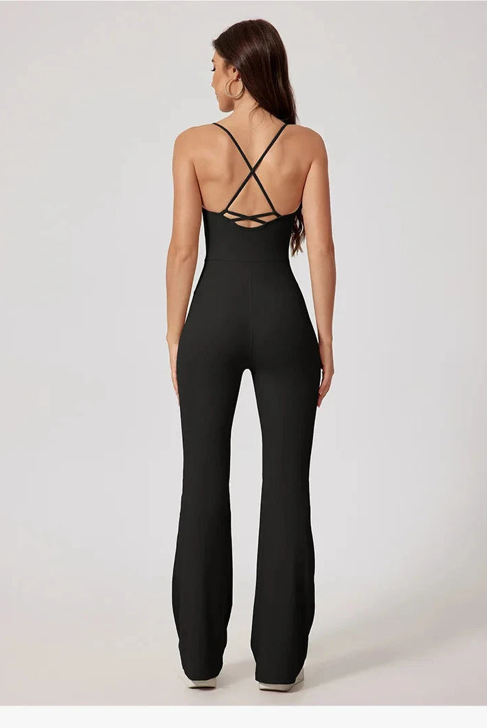 Power Play Backless Jumpsuit Jumpsuit Starlethics