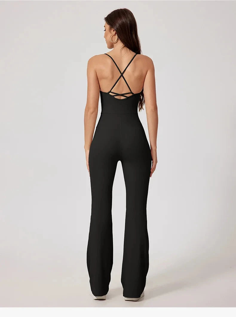 Power Play Backless Jumpsuit Jumpsuit Starlethics