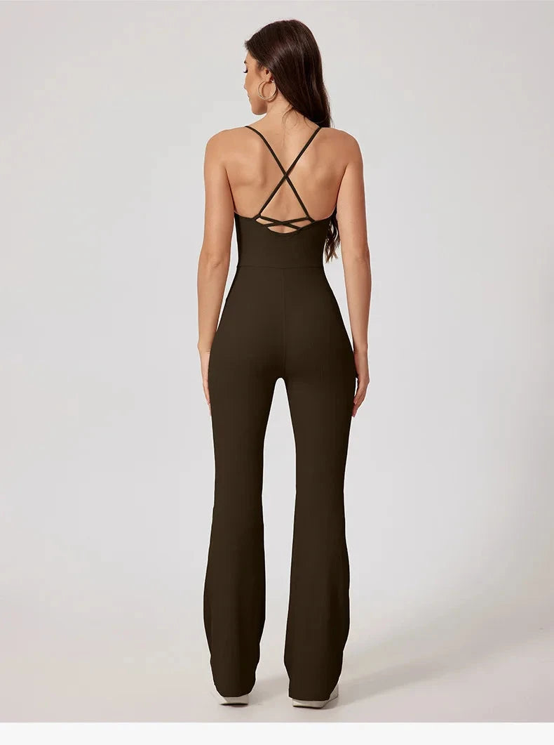 Power Play Backless Jumpsuit Jumpsuit Starlethics
