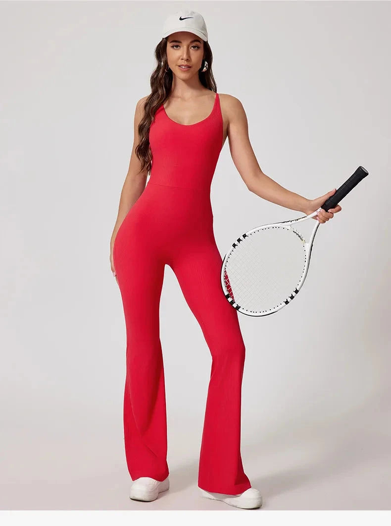 Power Play Backless Jumpsuit Jumpsuit Starlethics