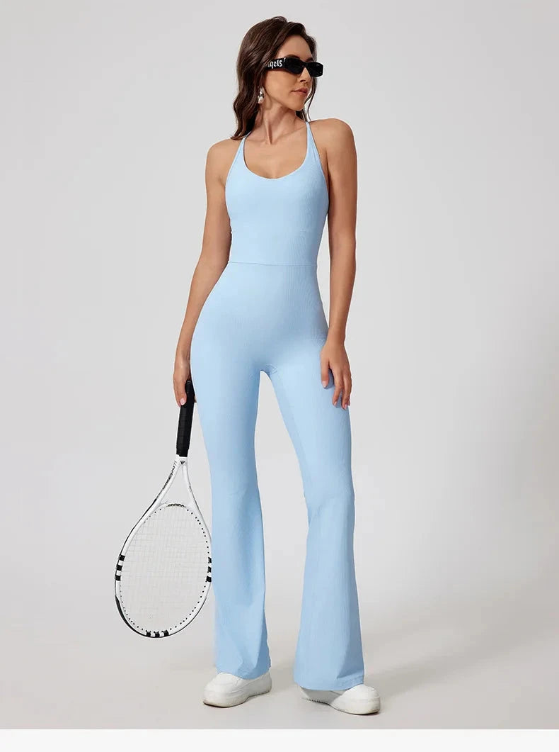 Power Play Backless Jumpsuit Jumpsuit Starlethics