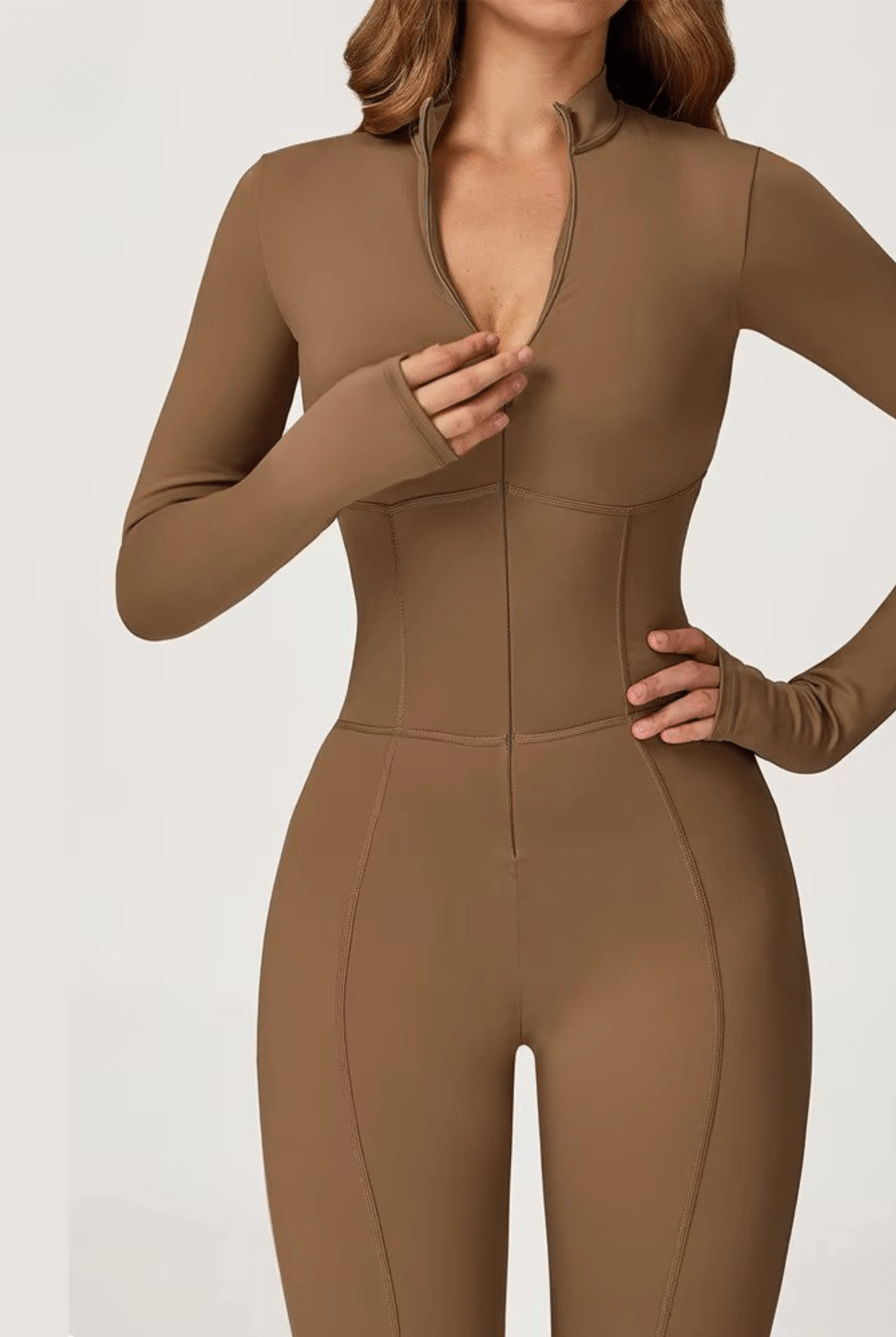 Contour Jumpsuit Jumpsuit Starlethics Camel brown S China Mainland