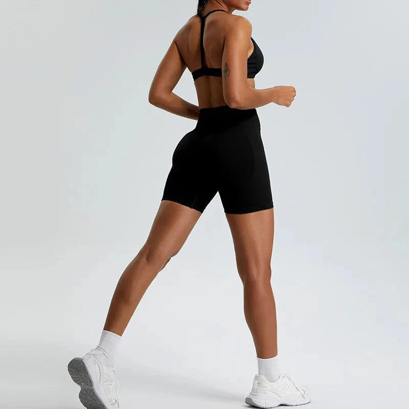 TrainHer Ribbed Seamless Shorts Shorts Starlethics
