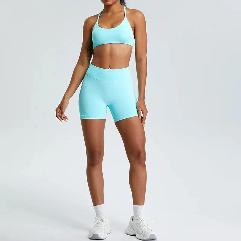 TrainHer Ribbed Seamless Shorts Shorts Starlethics