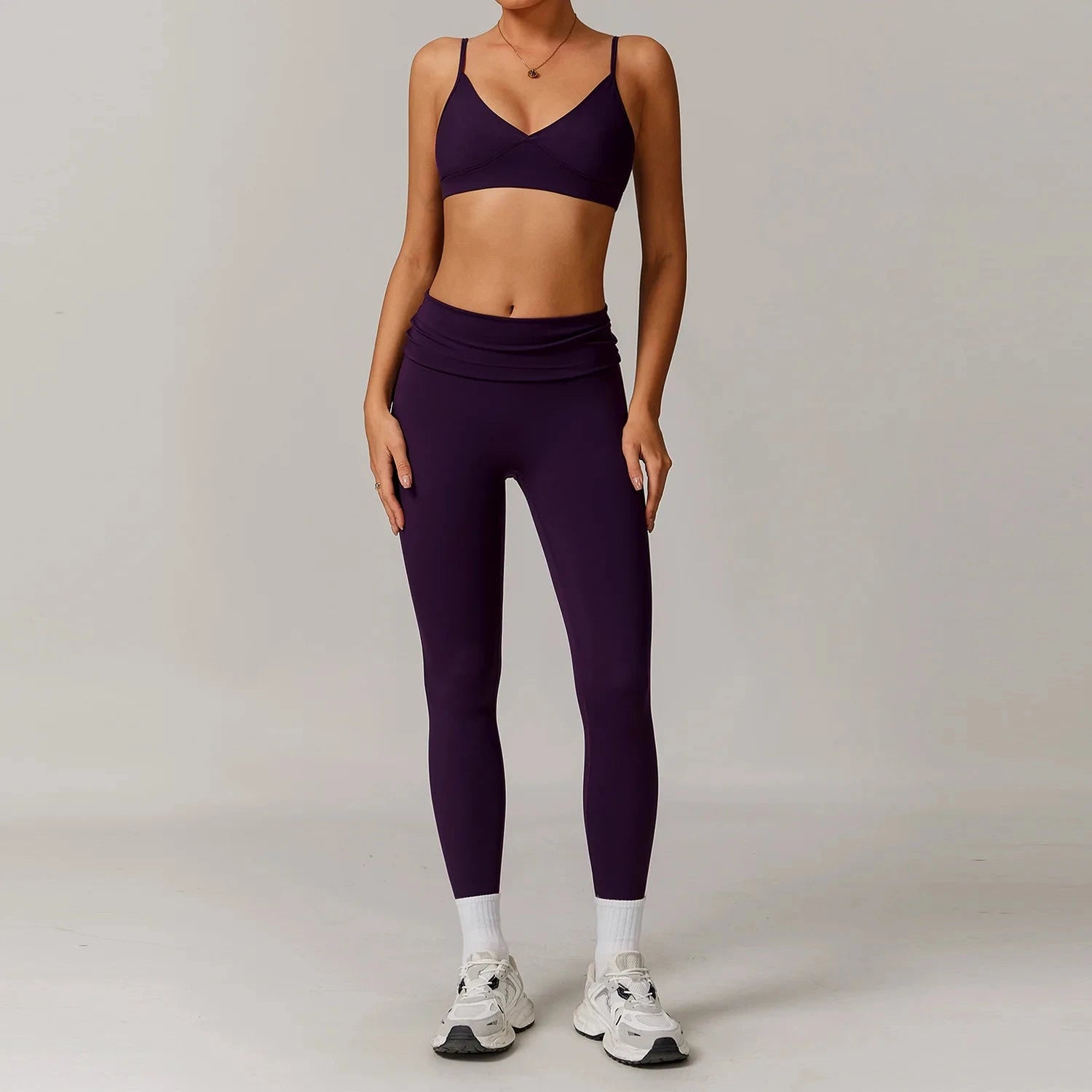 10.4 Women's Clothes 2 Pieces Yoga Set Workout Tracksuit Sportswear Gym Clothing High Waist Bell-bottoms Sexy Fitness Bra Sports Suit Starlethics