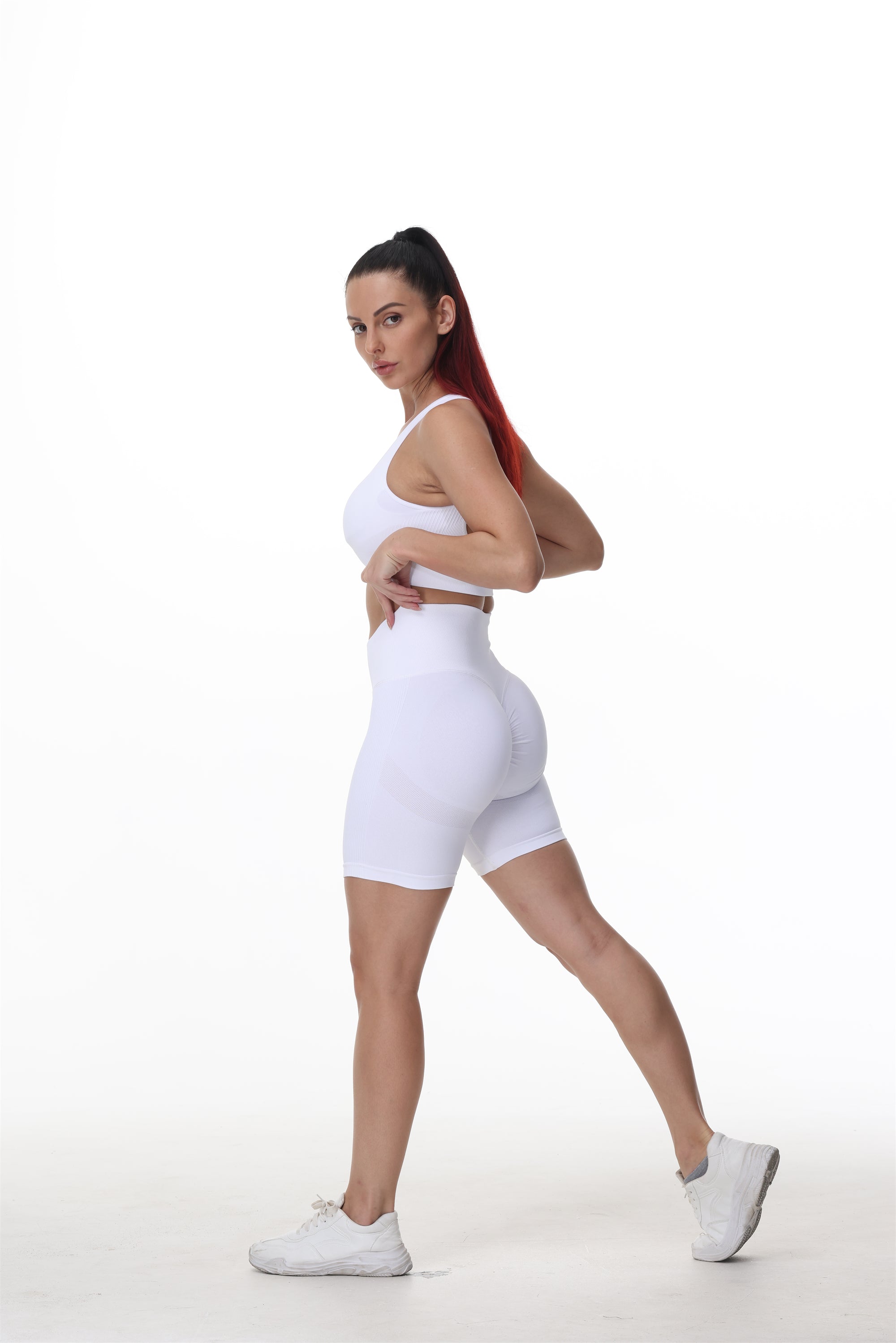 Running Scrunch Set - Shorts + Top Sets Truetights White S 