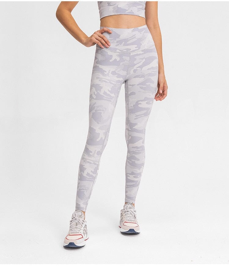 Guise Pocket Leggings Fitness Leggings Truetights White Camouflage XS