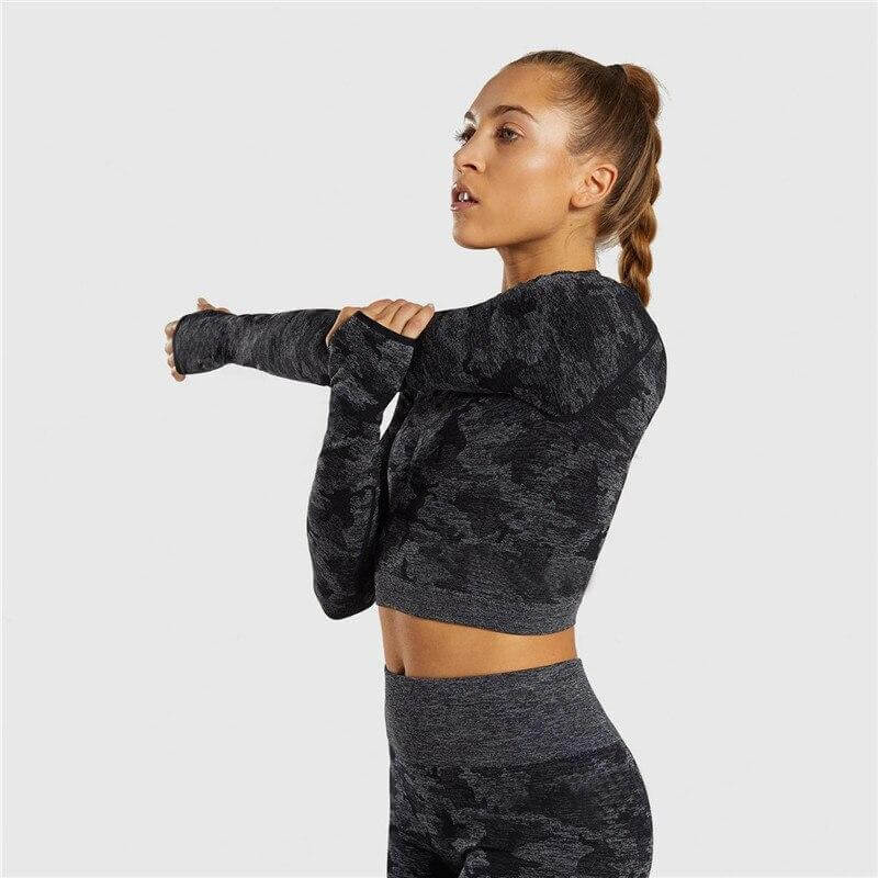 Long Sleeve Camo Top T-Shirts Truetights
