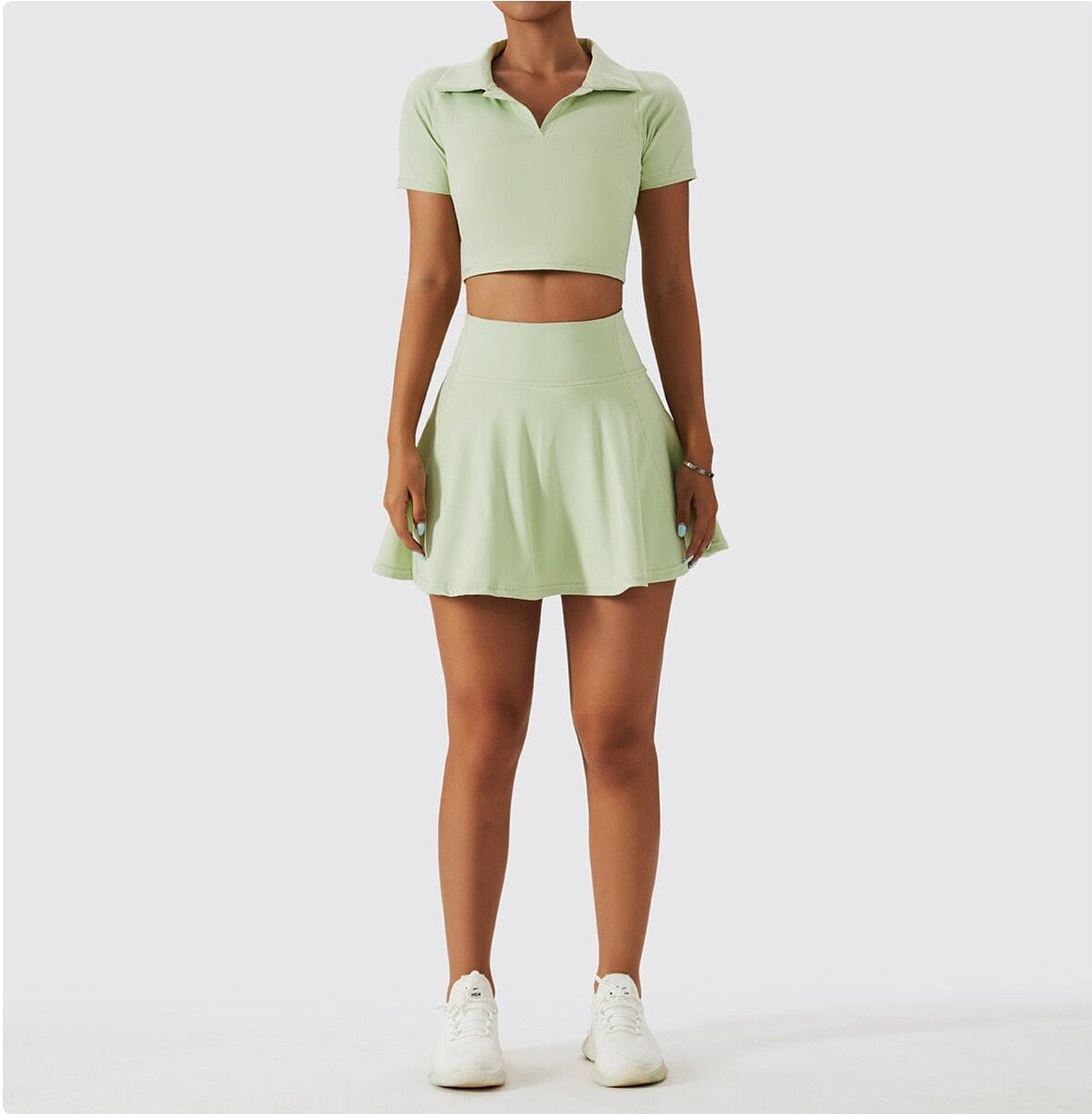 Collared Tennis Gym Set Activewear Truetights