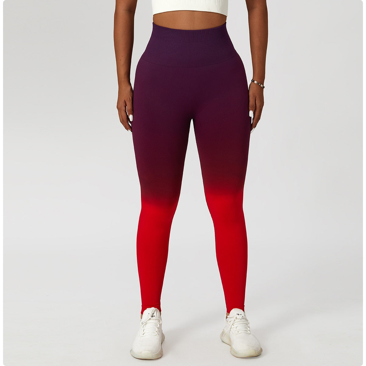 Descent Ombre Leggings Activewear Truetights Deep Wine Red S