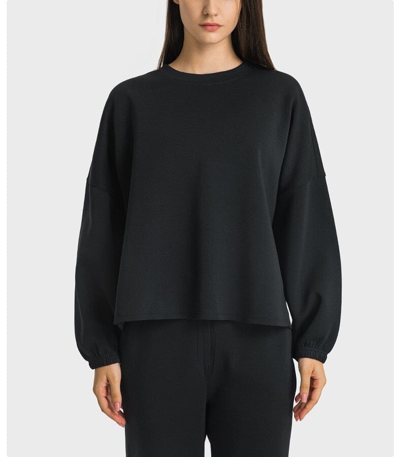 Versatile Sports Sweatshirt Activewear Truetights Black S