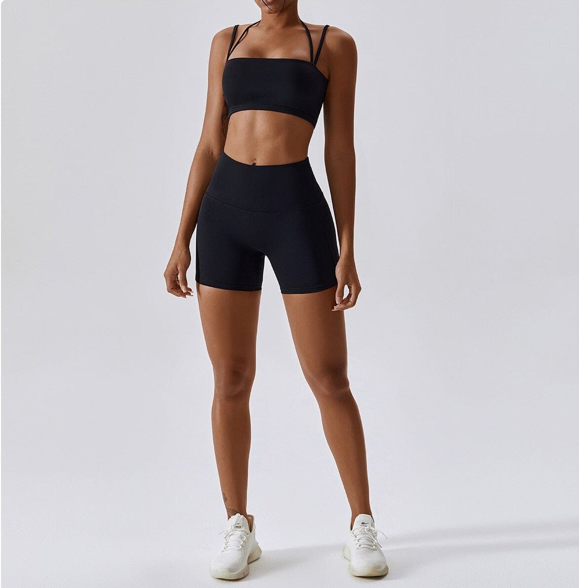 Maximum Yoga Set - Shorts + Top Sets Starlethics Black Shorts Set S