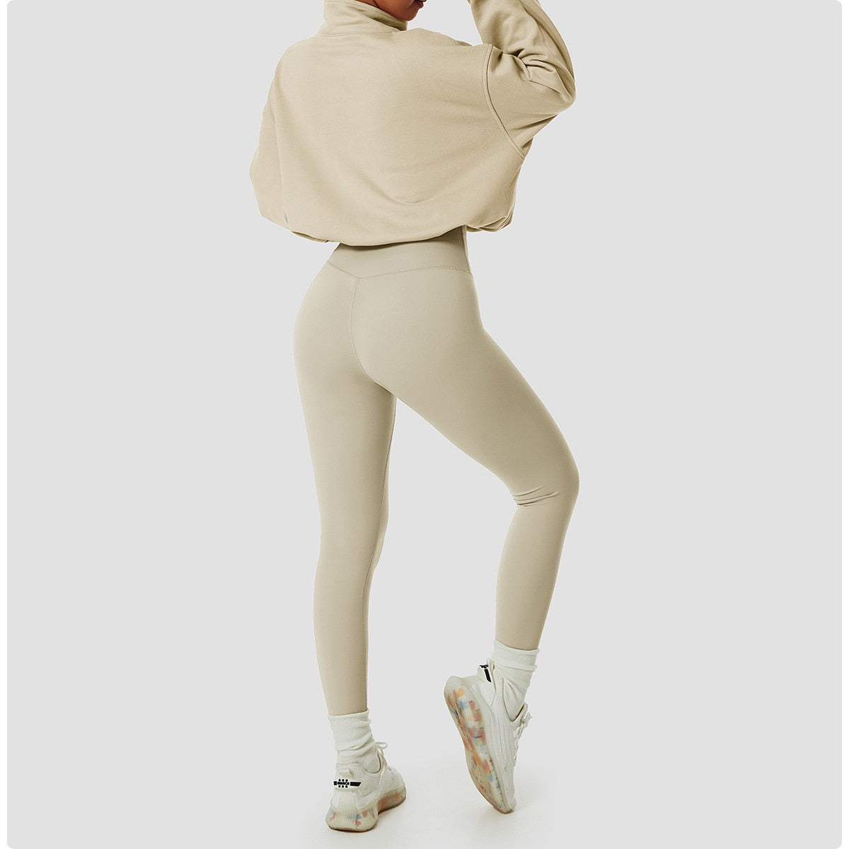 Sturdy High Neck Pullover Activewear Truetights