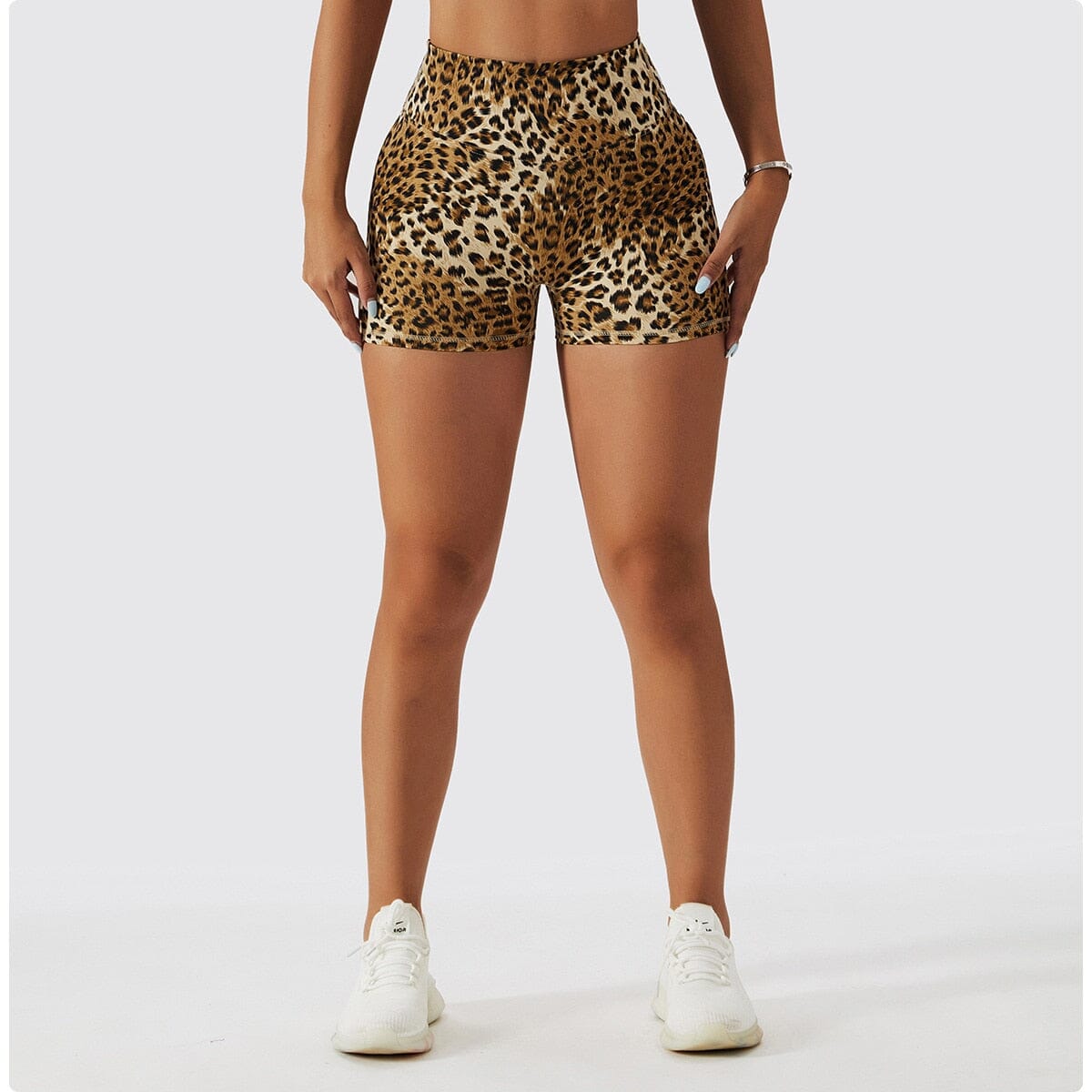 Chic Leopard Shorts Activewear Truetights