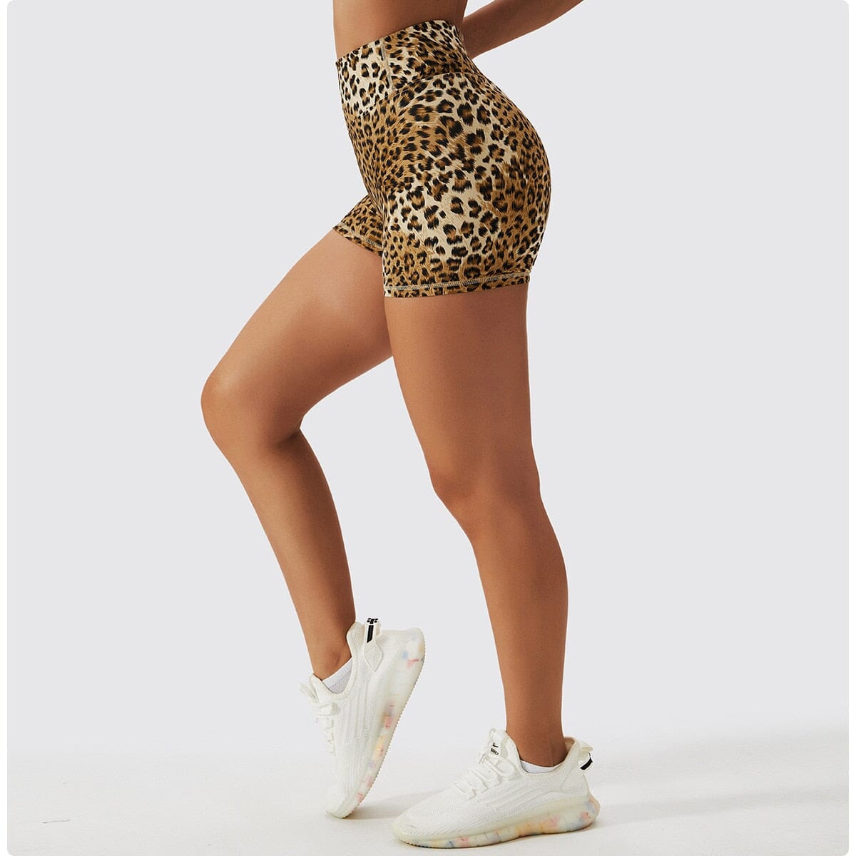 Chic Leopard Shorts Activewear Truetights