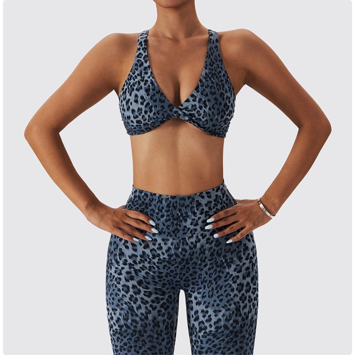Chic Leopard Push-up Bra Activewear Truetights