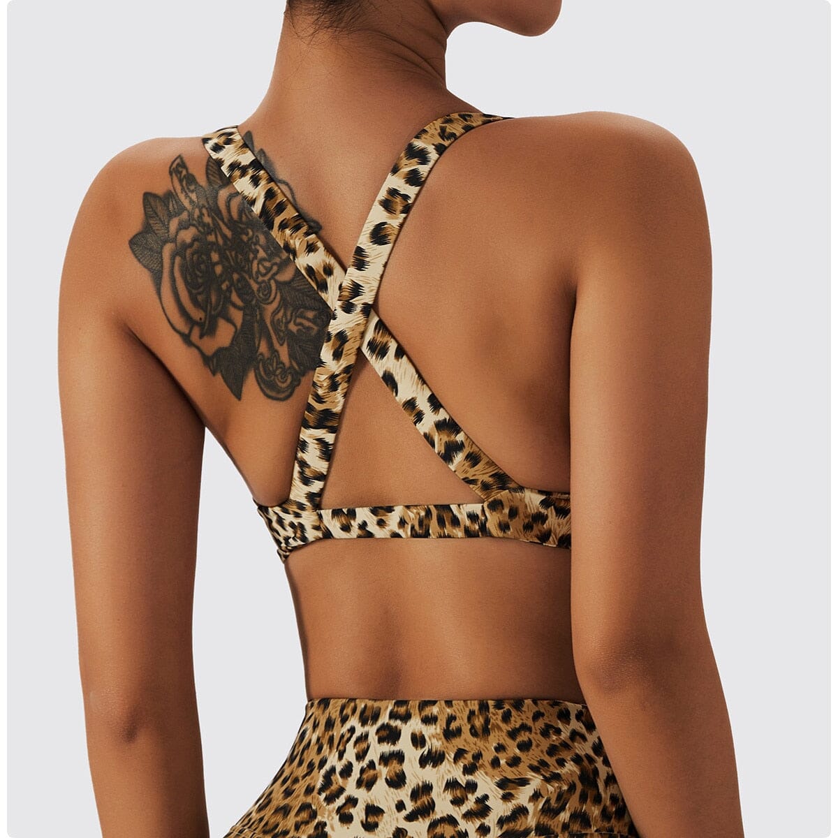 Chic Leopard Push-up Bra Activewear Truetights