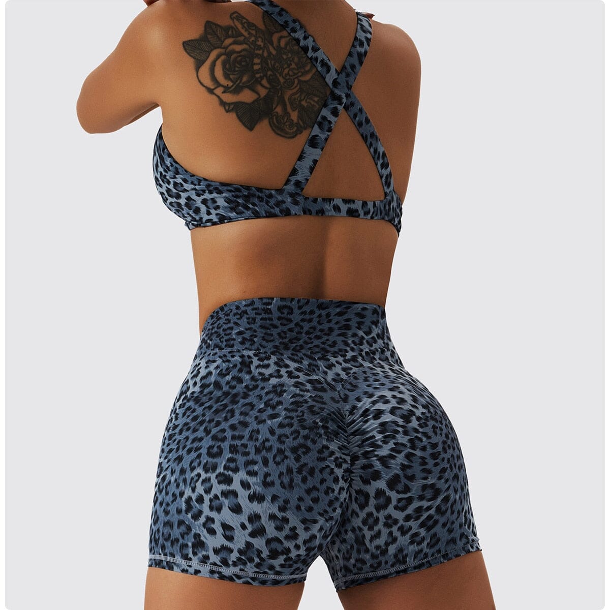 Chic Leopard Shorts Activewear Truetights