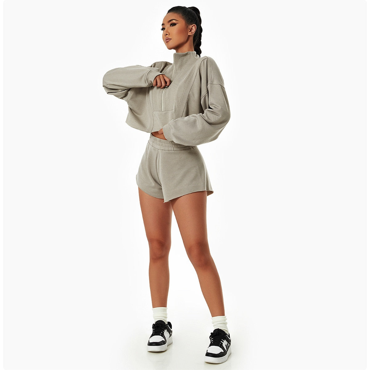 Autumn Gym Crop Top Activewear Truetights