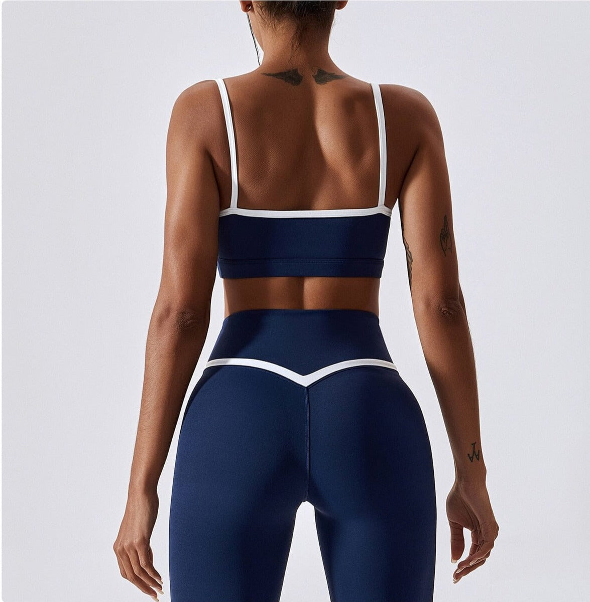Splicing Contrast Sports Bra Home Truetights