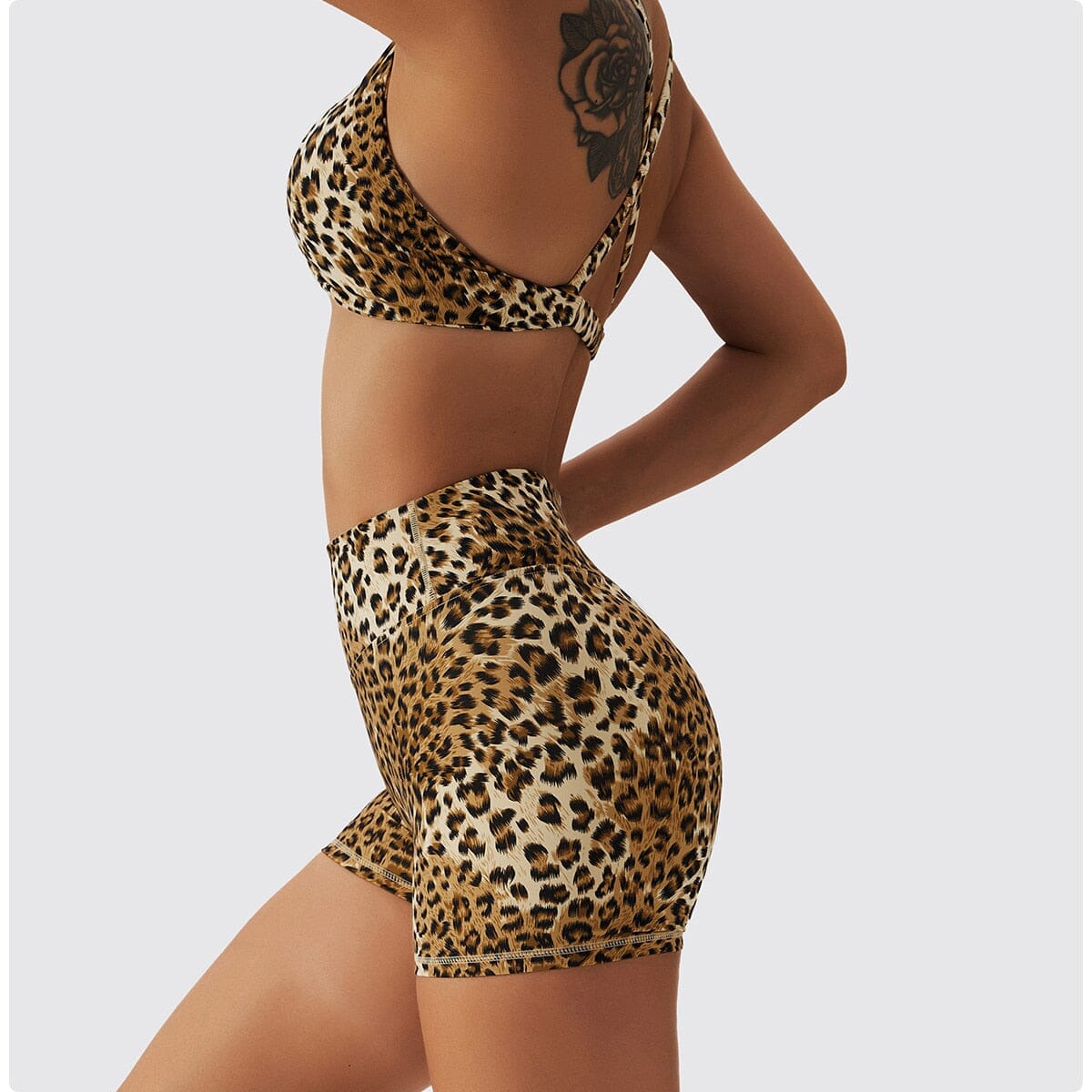 Chic Leopard Push-up Bra Activewear Truetights