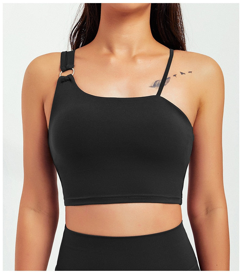 Ethical Crop Tank Top Activewear Truetights Black XS