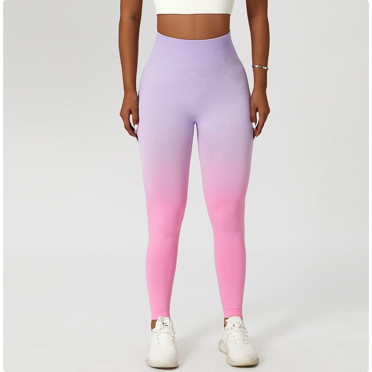 Descent Ombre Leggings Activewear Truetights Light Purple Powder S