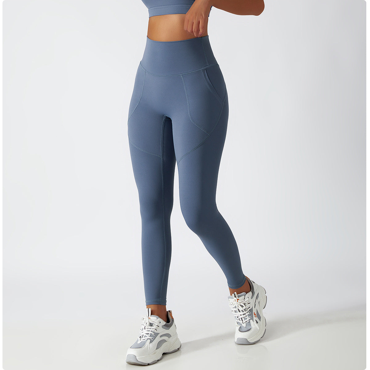 Sustainable Pocket Leggings Fitness Leggings Truetights Haze Blue S