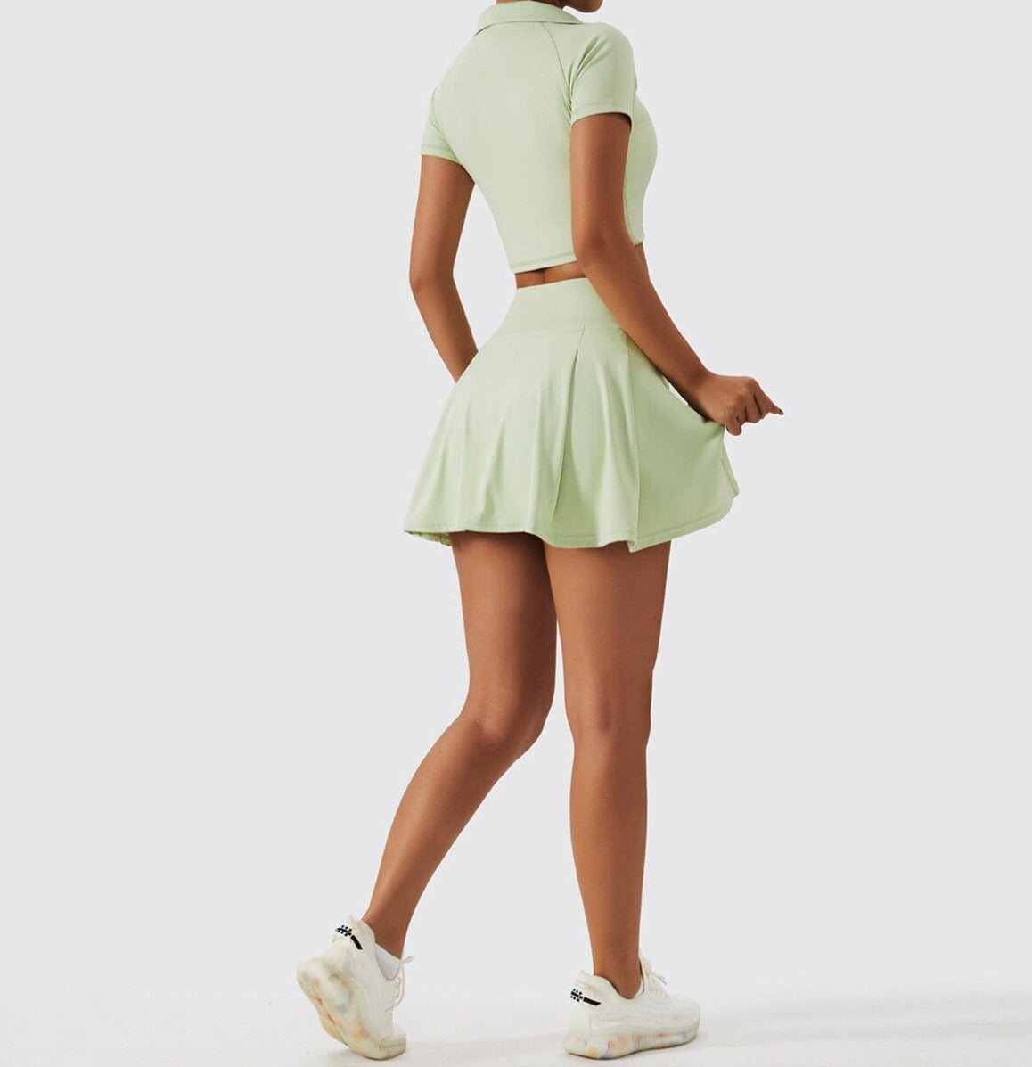 Collared Tennis Gym Set Activewear Truetights