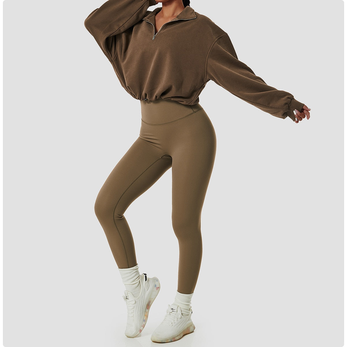 Sturdy High Neck Pullover Activewear Truetights
