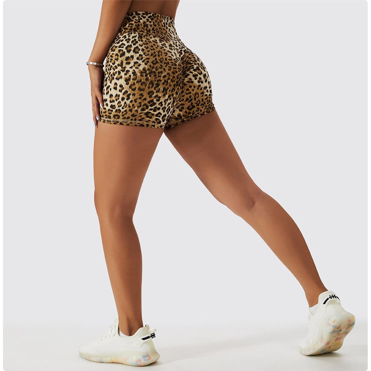 Chic Leopard Shorts Activewear Truetights