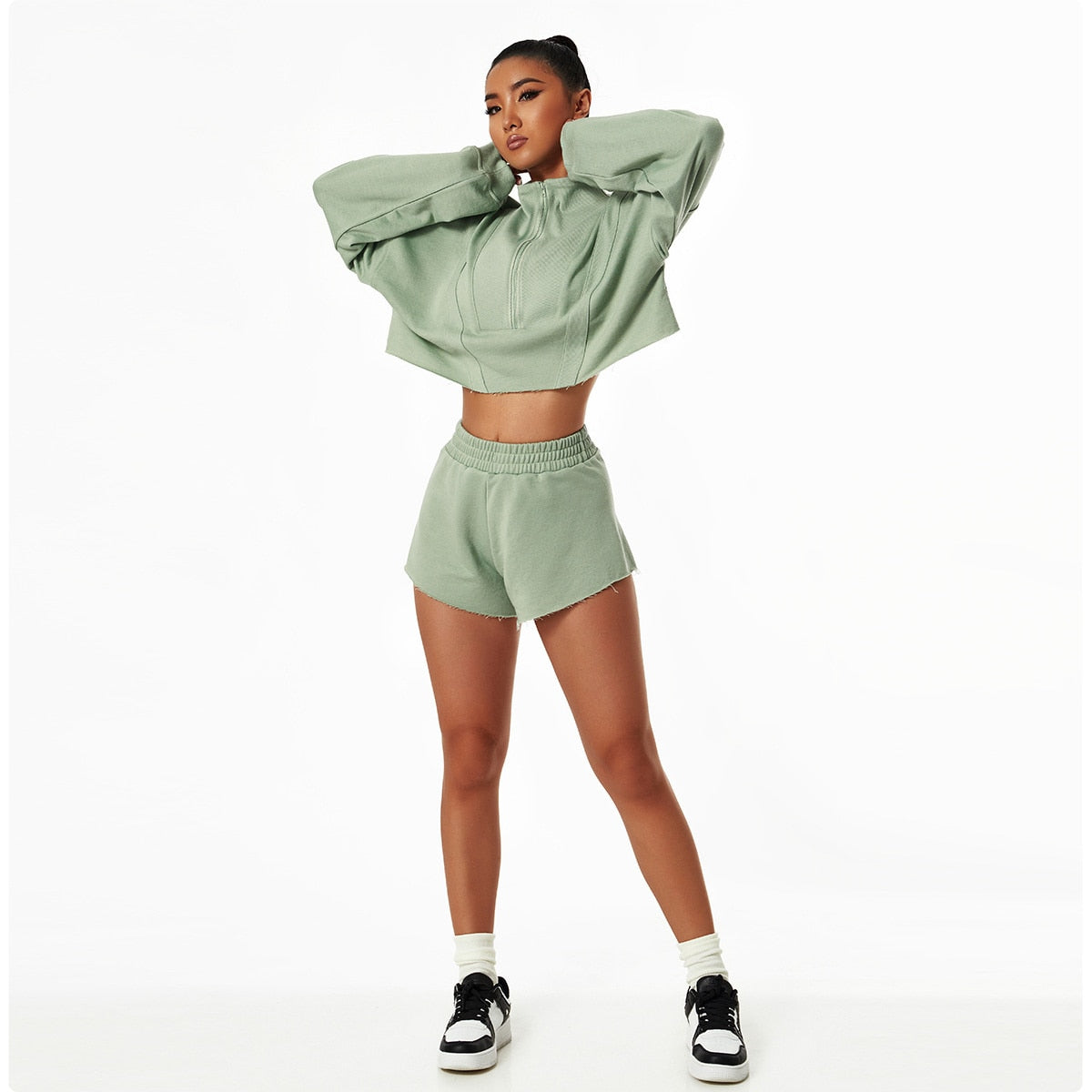 Autumn Gym Crop Top Activewear Truetights