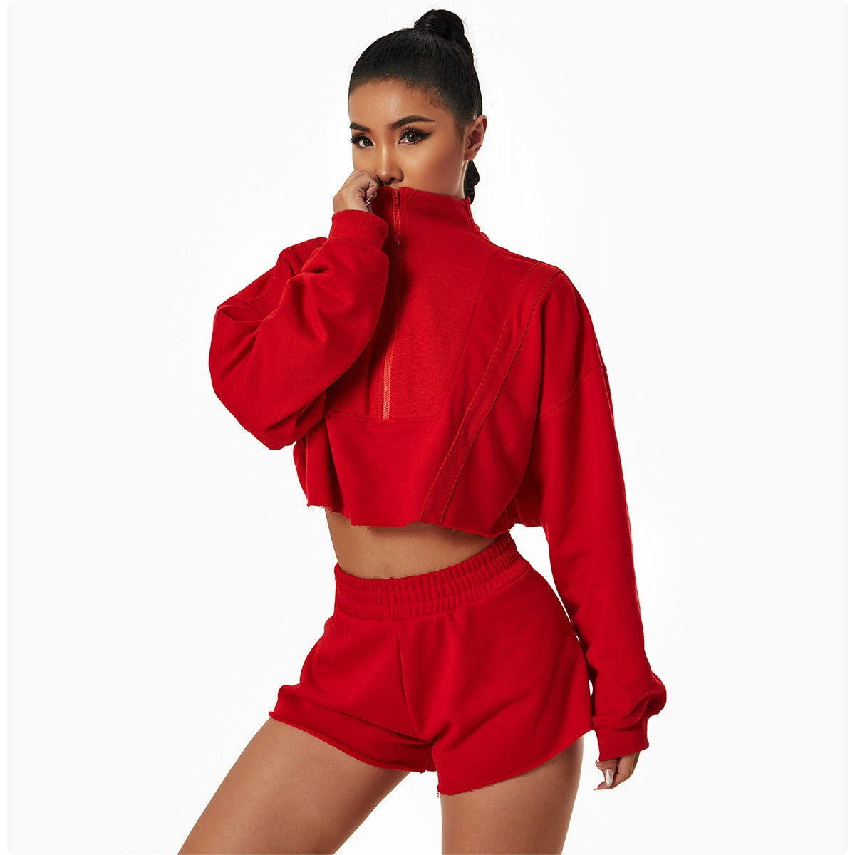 Autumn Gym Crop Top Activewear Truetights