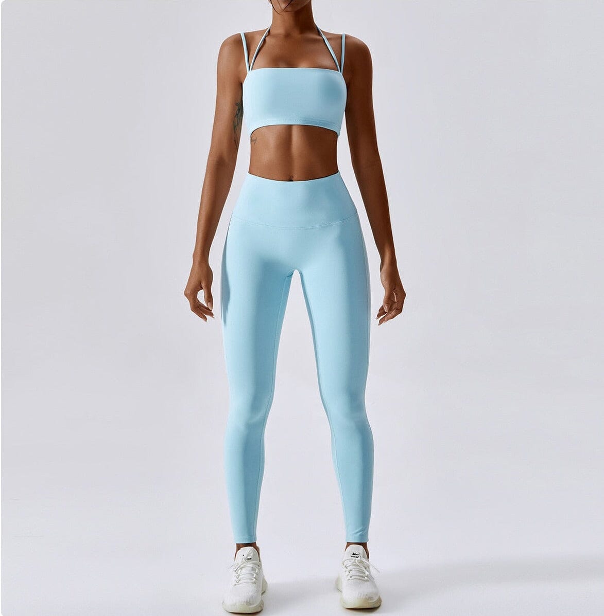 Maximum Yoga Set - Leggings + Top Sets Starlethics Blue Pants Set S
