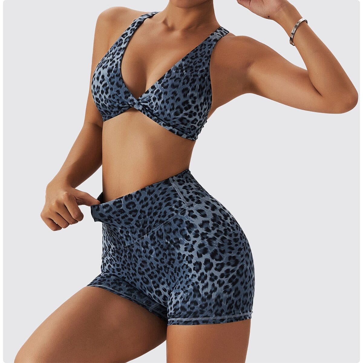 Chic Leopard Push-up Bra Activewear Truetights