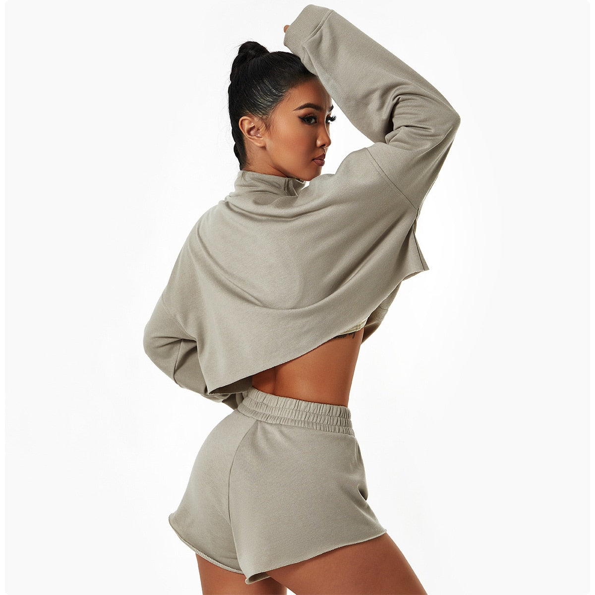 Autumn Gym Crop Top Activewear Truetights