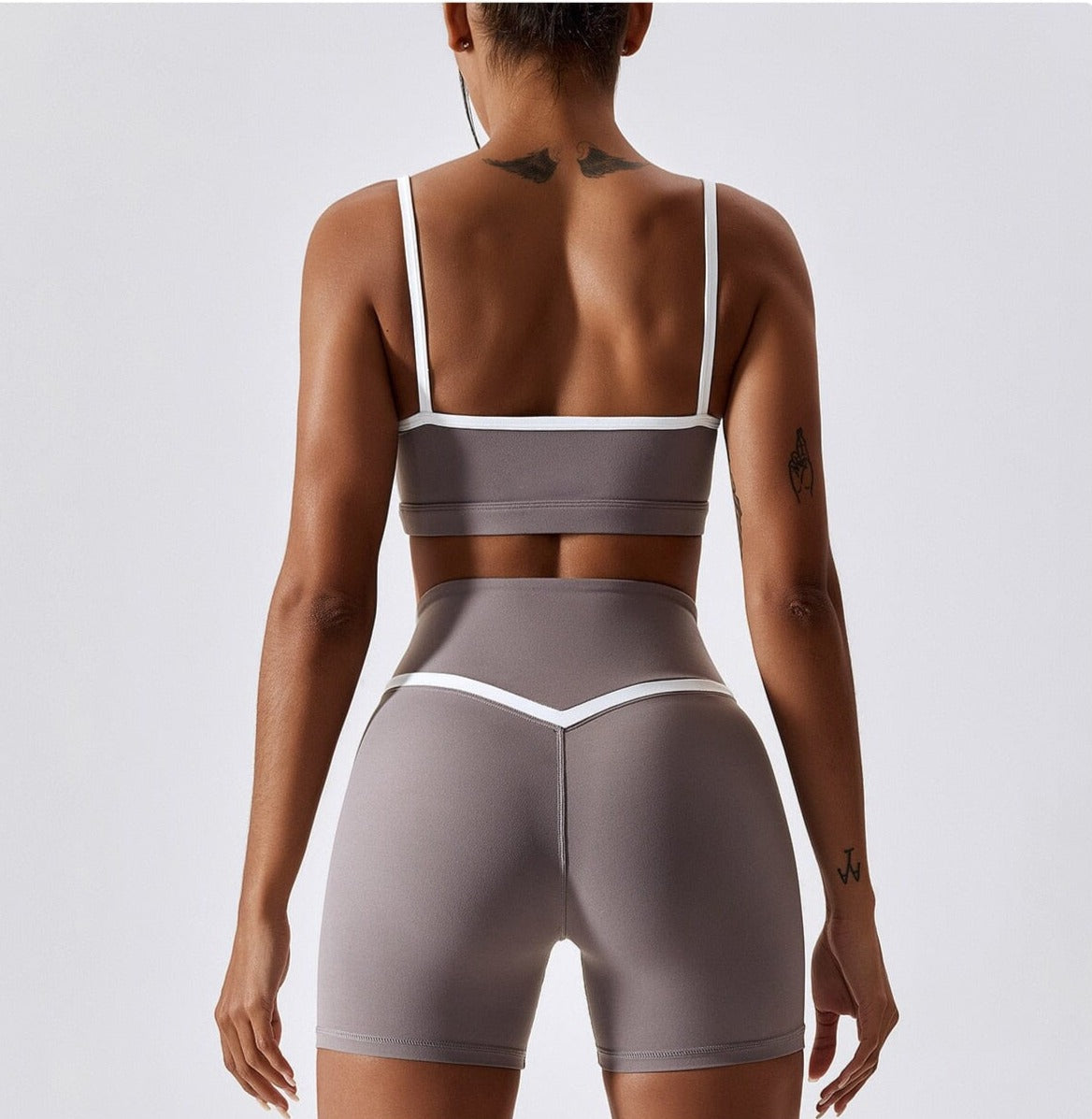 Splicing Contrast Sports Bra Home Truetights