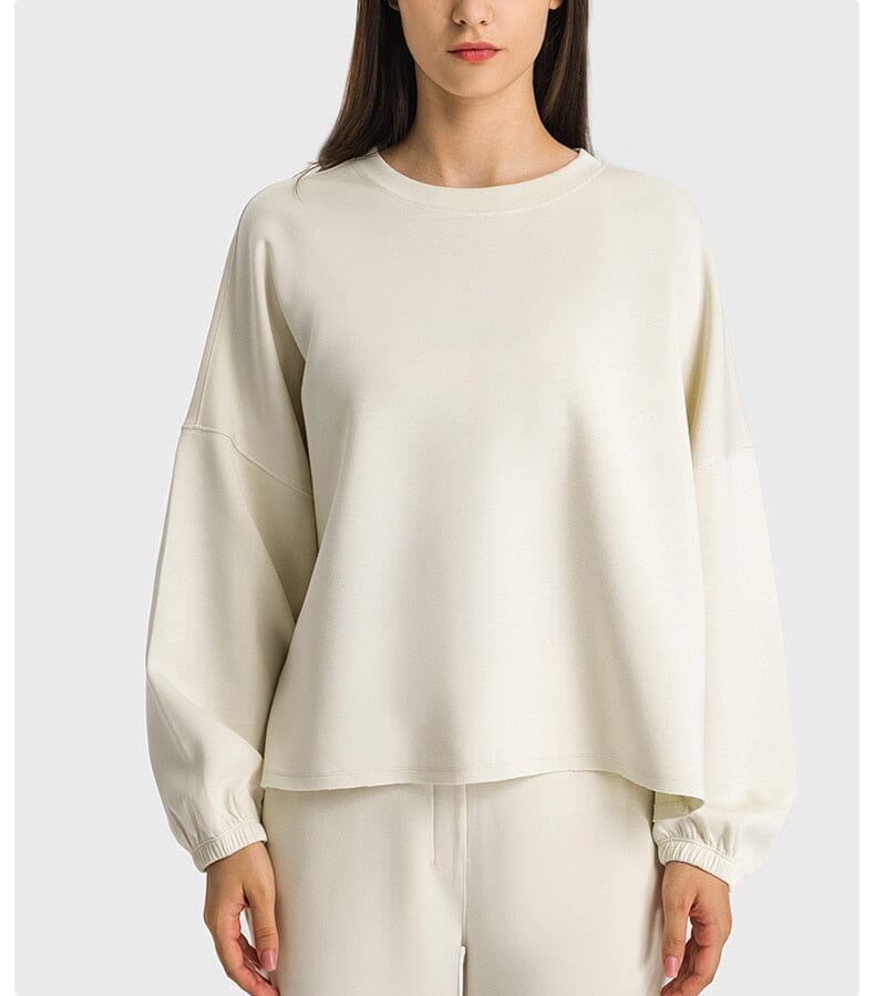 Versatile Sports Sweatshirt Activewear Truetights Jade White S